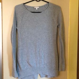 GAP MATERNITY GRAY WAFFLE WEAVE SWEATER TOP  XS